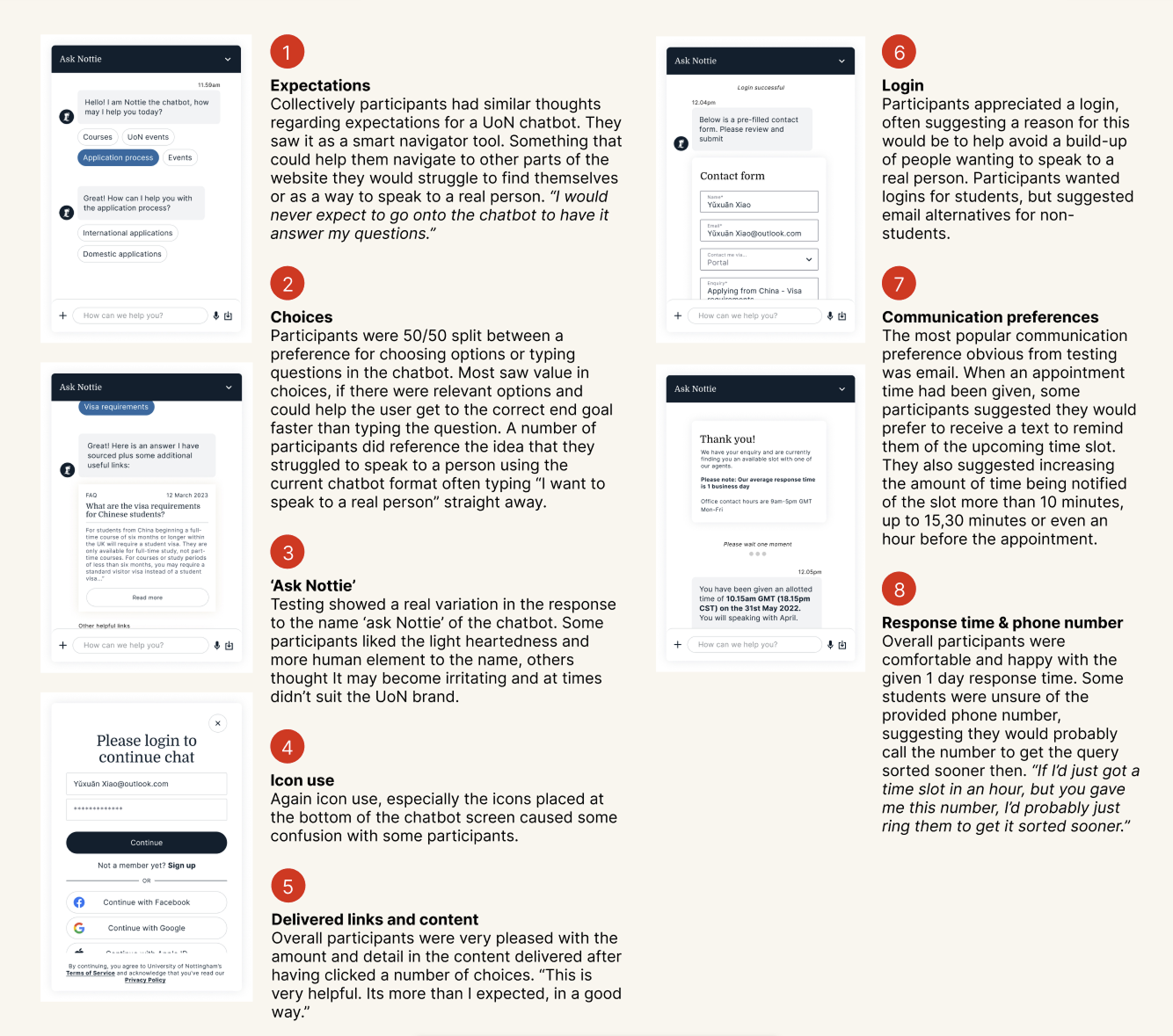 Evaluative research findings